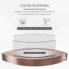 Ethanol Fireplace, 23.5" Tabletop 0.15 Gallon Stainless Steel 215 Sq. Ft., Burns up to 2 Hours, Bronze